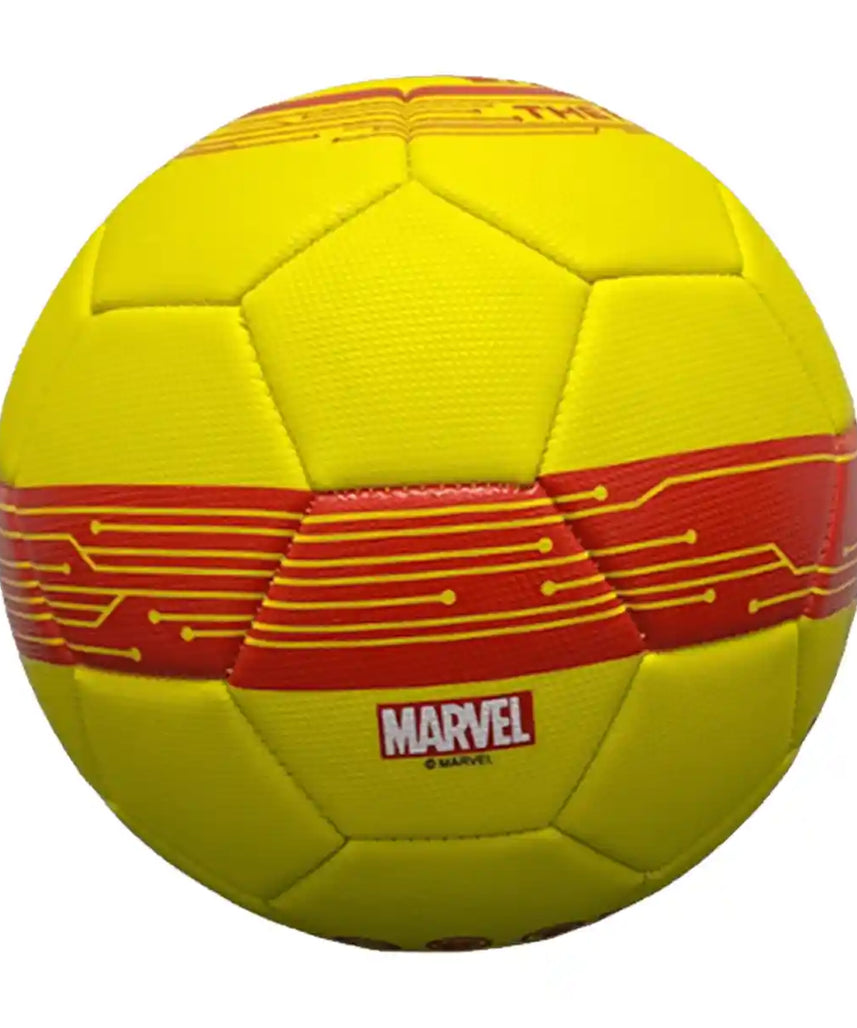 Marvel Iron Man Themed Football PVC Rubber, Durable Composite Cover, Consistent Bounce, Grip for Kids Ages 2+