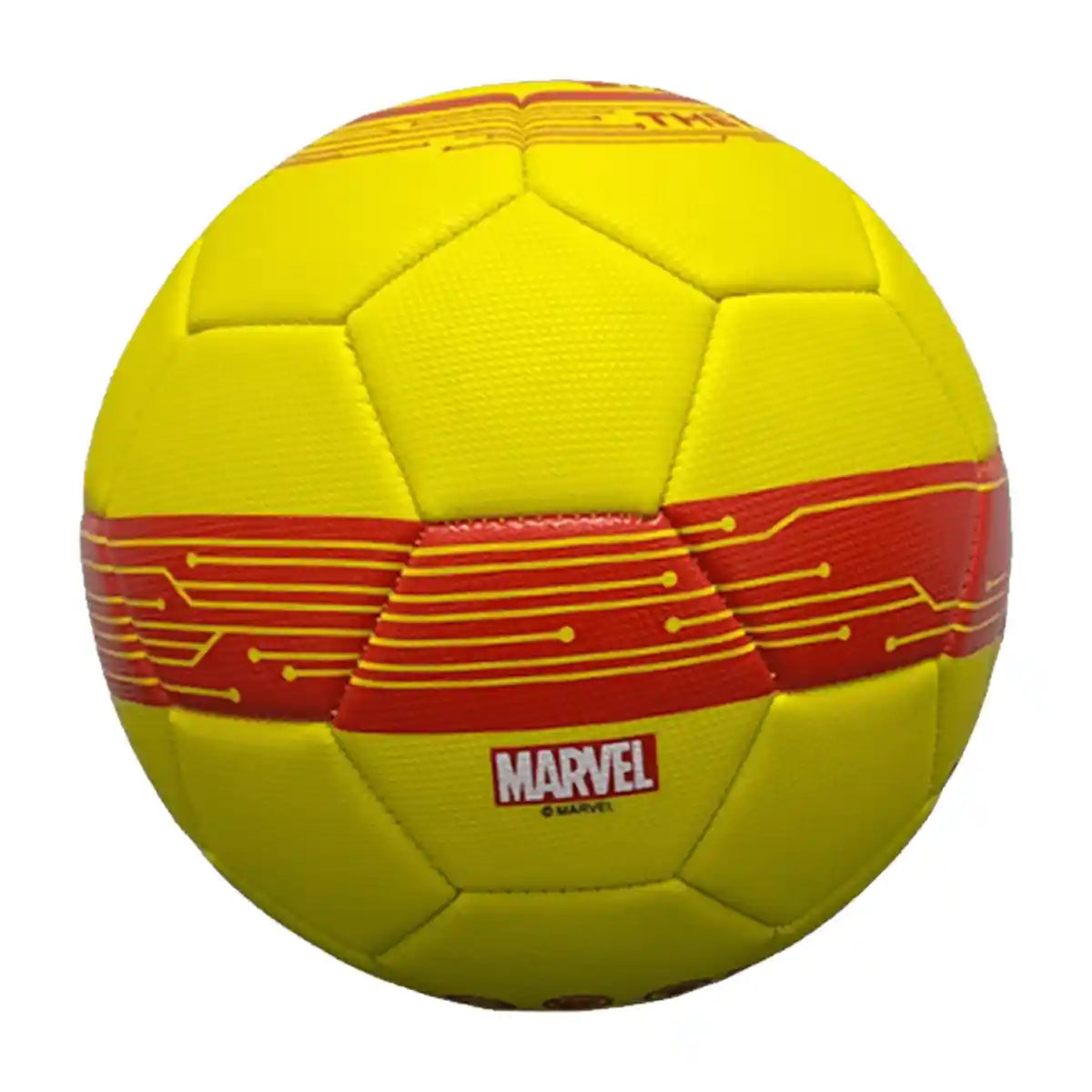 Marvel Iron Man Themed Football PVC Rubber, Durable Composite Cover, Consistent Bounce, Grip for Kids Ages 2+
