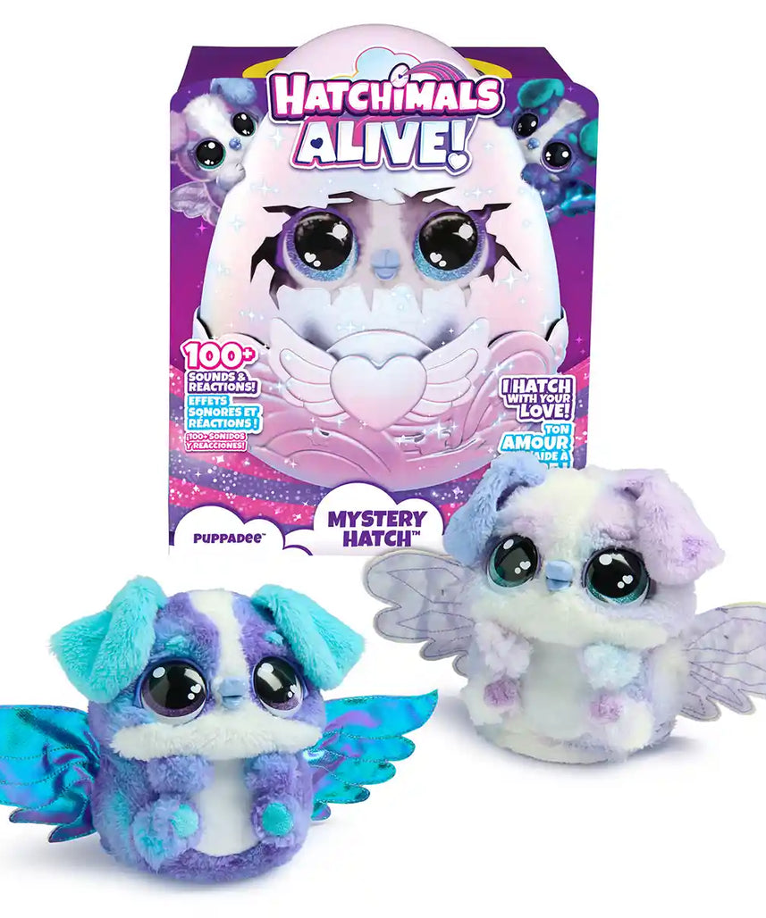 هاتشيمالز ألايف - لعبة بابادي السرية (بيضة الفقس الغامضة) مع ضباب وأضواء وأكثر من 100 صوت - حيوان أليف تفاعلي مفاجئ (قد يختلف الطراز) - للأعمار من 5 سنوات فما فوق