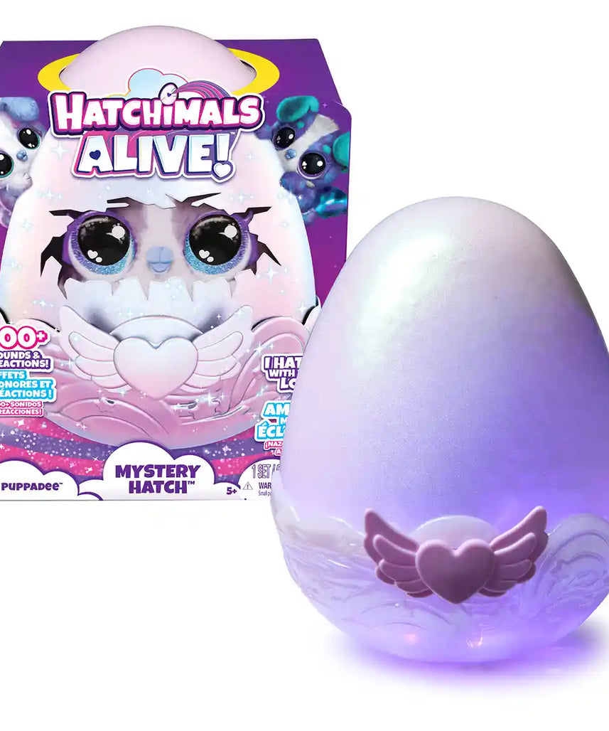 هاتشيمالز ألايف - لعبة بابادي السرية (بيضة الفقس الغامضة) مع ضباب وأضواء وأكثر من 100 صوت - حيوان أليف تفاعلي مفاجئ (قد يختلف الطراز) - للأعمار من 5 سنوات فما فوق