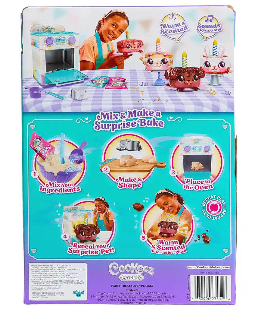 لعبة تفاعلية محشوة من كوكيز ماكري بارتي تريتز سربرايز، حيوانات أليفة دافئة معطرة بأصوات، قد تختلف الأنماط، للأطفال من سن 5 سنوات فما فوق، شخصيات ألعاب تفاعلية محشوة