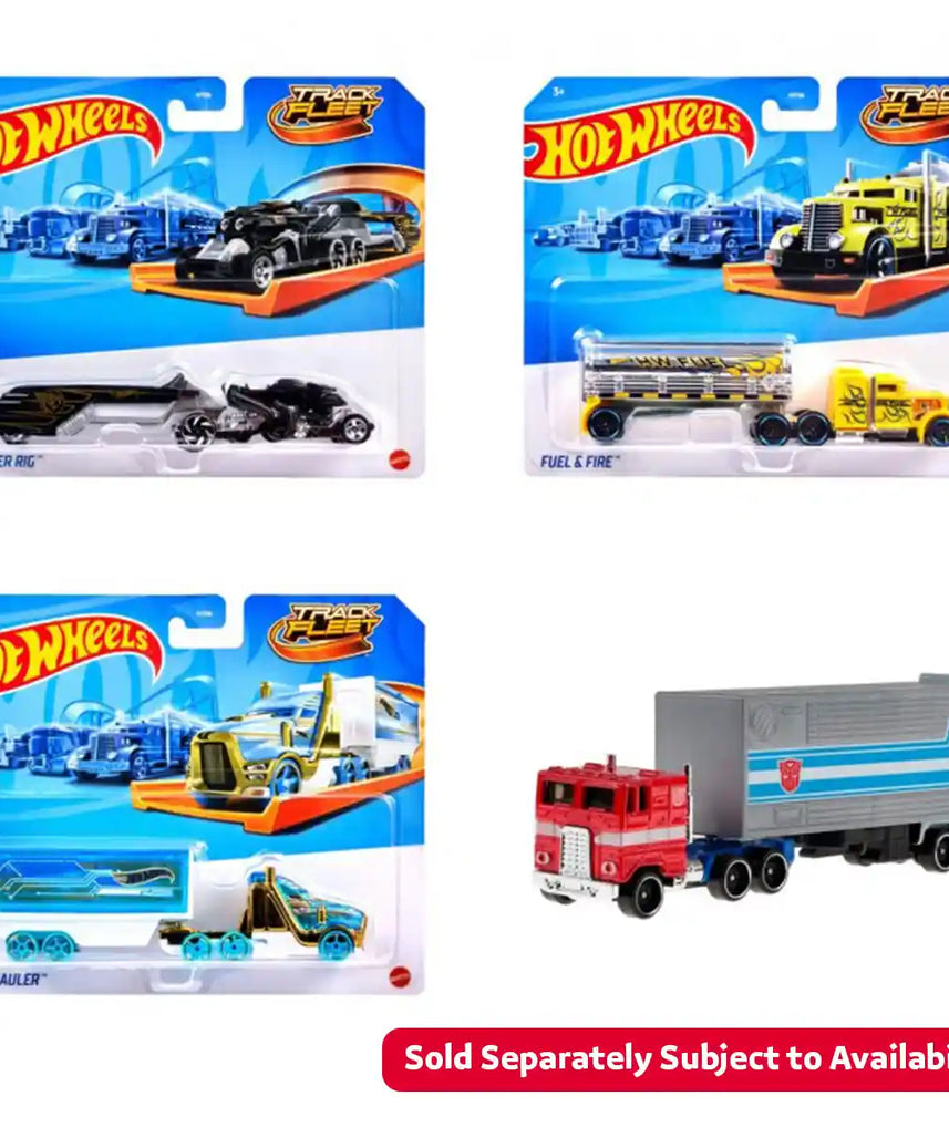 Hot Wheels Track Fleet 1:64 Scale Die-Cast Toy Vehicle, Works on Hot Wheels Tracks, Styles May Vary - Assorted