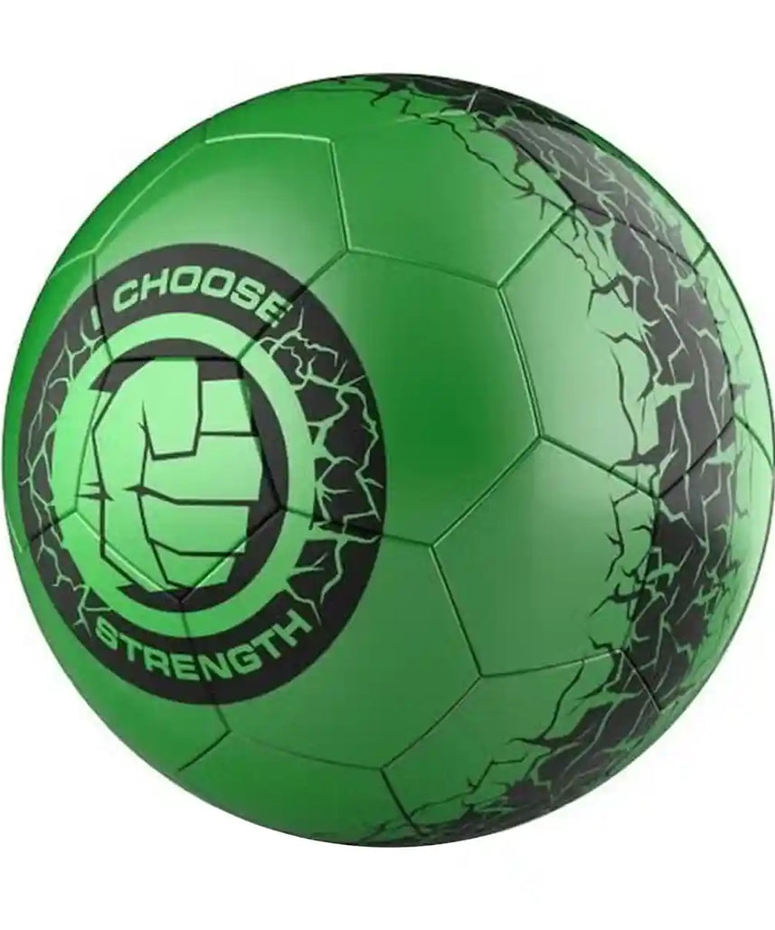 Marvel Hulk Themed Football PVC Rubber, Durable Composite Cover, Consistent Bounce, Grip for Kids Ages 2+