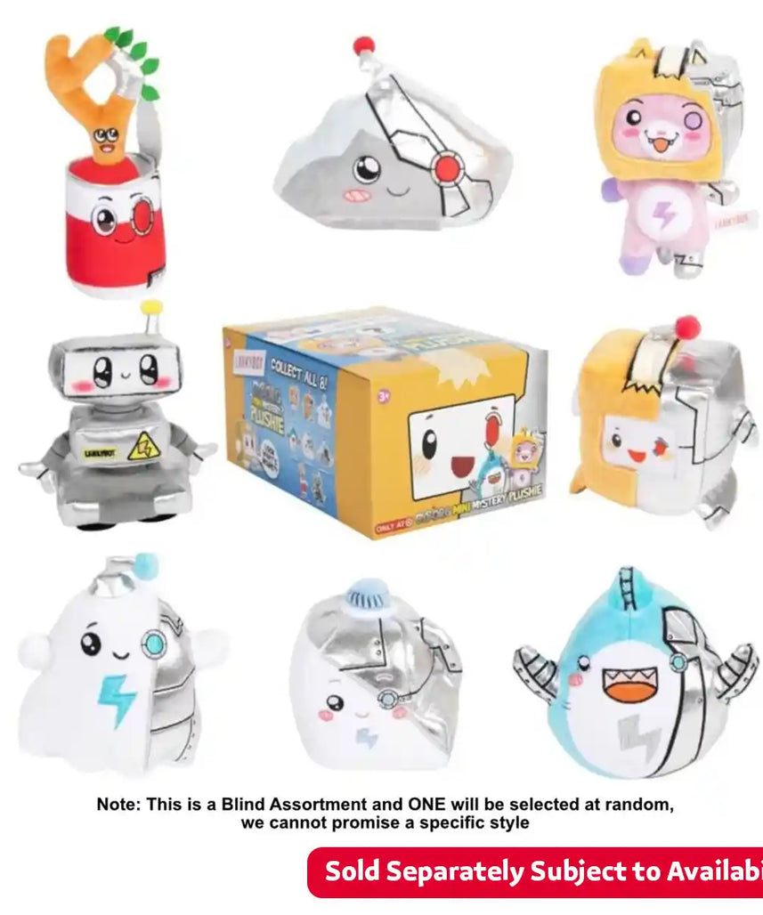 LankyBox Cyborg Mini Mystery Plushie 6 Inch S2, Collectible Toy for Kids, Age 3+