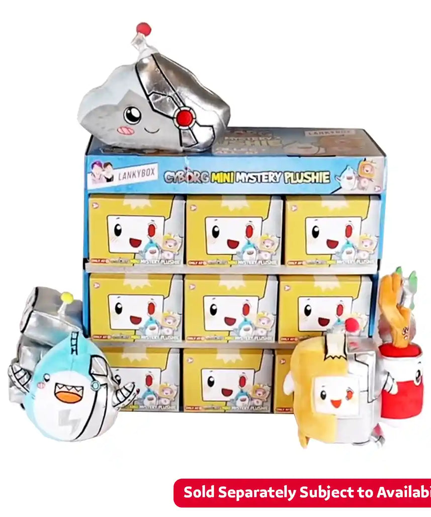 LankyBox Cyborg Mini Mystery Plushie 6 Inch S2, Collectible Toy for Kids, Age 3+