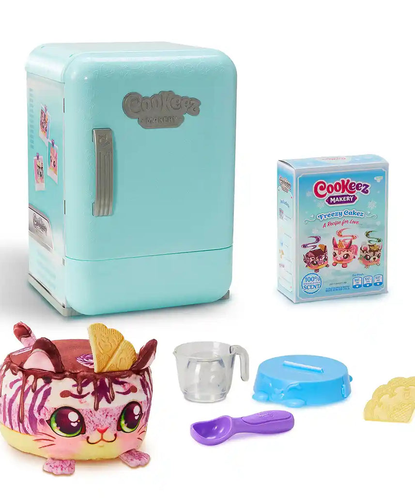 لعبة كعكيز ماكري فريزي كعكز فريدج سربرايز التفاعلية المحشوة، امزج وزيّن وحوّل حيوانات أليفة معطرة، للأطفال من سن 5 سنوات فما فوق، شخصيات ألعاب تفاعلية محشوة
