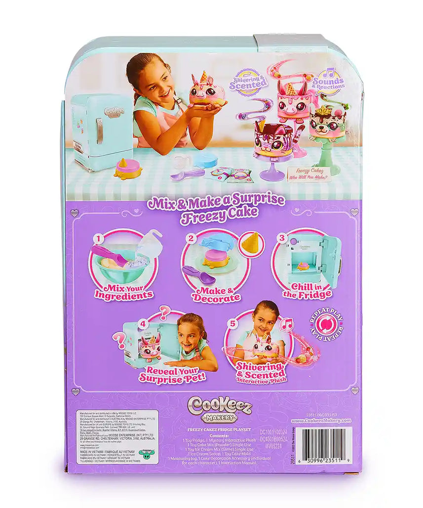 لعبة كعكيز ماكري فريزي كعكز فريدج سربرايز التفاعلية المحشوة، امزج وزيّن وحوّل حيوانات أليفة معطرة، للأطفال من سن 5 سنوات فما فوق، شخصيات ألعاب تفاعلية محشوة