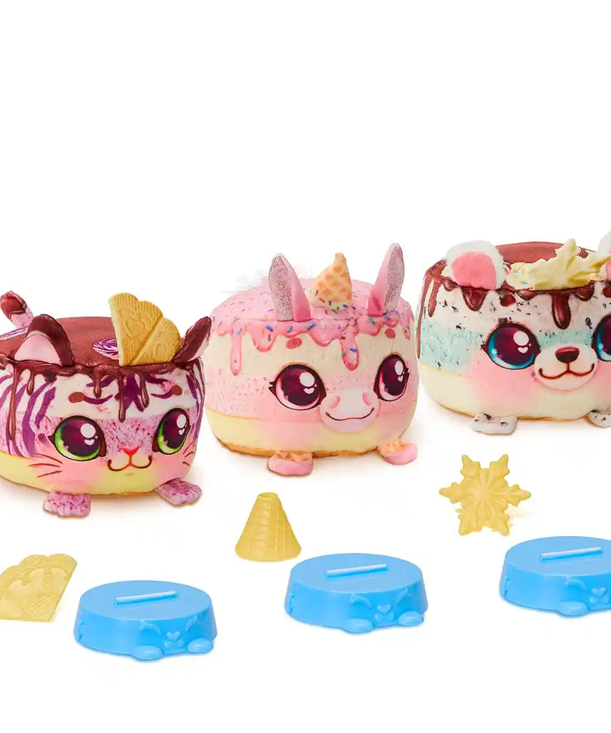 لعبة كعكيز ماكري فريزي كعكز فريدج سربرايز التفاعلية المحشوة، امزج وزيّن وحوّل حيوانات أليفة معطرة، للأطفال من سن 5 سنوات فما فوق، شخصيات ألعاب تفاعلية محشوة