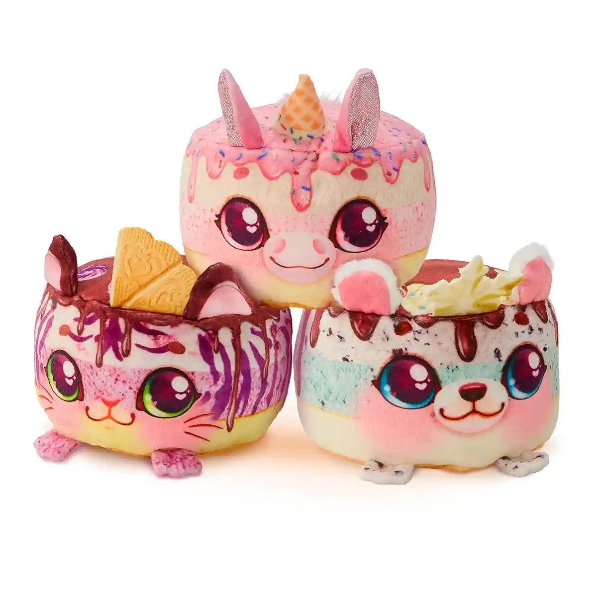 لعبة كعكيز ماكري فريزي كعكز فريدج سربرايز التفاعلية المحشوة، امزج وزيّن وحوّل حيوانات أليفة معطرة، للأطفال من سن 5 سنوات فما فوق، شخصيات ألعاب تفاعلية محشوة