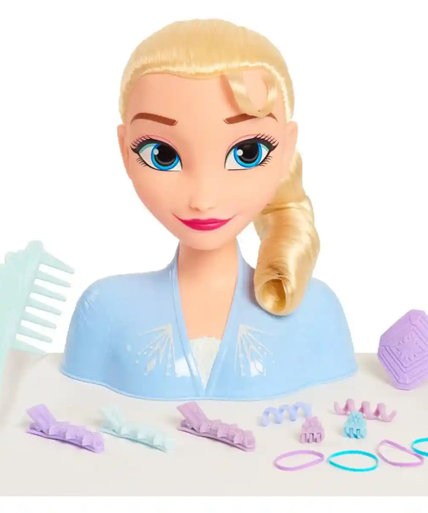 مجموعة إكسسوارات الشعر الفاخرة من ديزني فروزن 2 إلسا - شعر أشقر، 18 قطعة للأطفال من سن 3 سنوات فما فوق