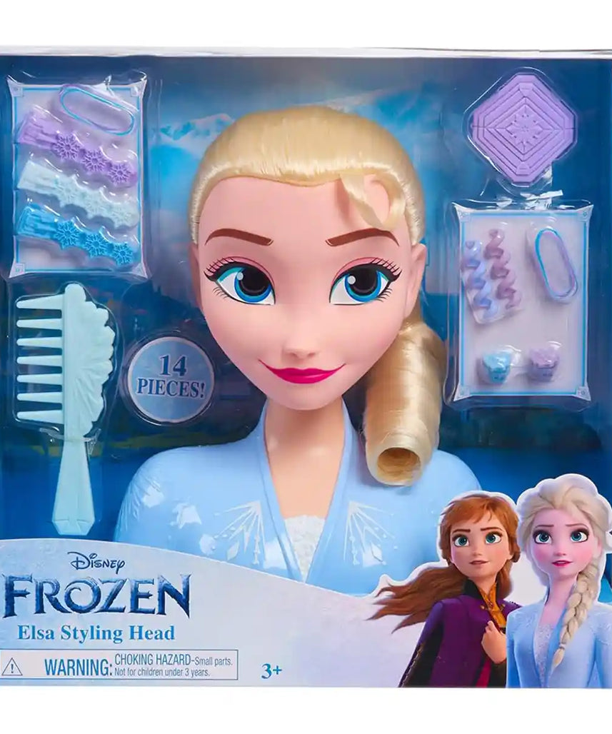 مجموعة إكسسوارات الشعر الفاخرة من ديزني فروزن 2 إلسا - شعر أشقر، 18 قطعة للأطفال من سن 3 سنوات فما فوق