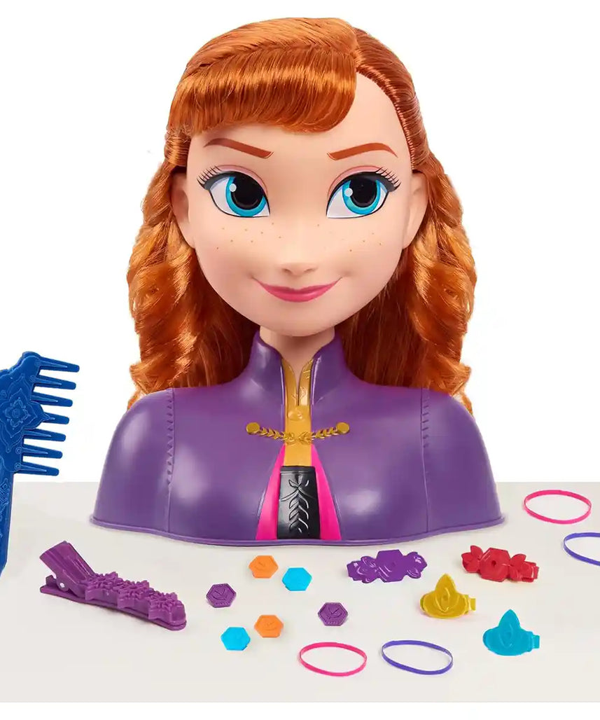 مجموعة إكسسوارات شعر ديزني فروزن 2 آنا ديلوكس، شعر أحمر، 17 قطعة للأطفال من سن 3 سنوات فما فوق