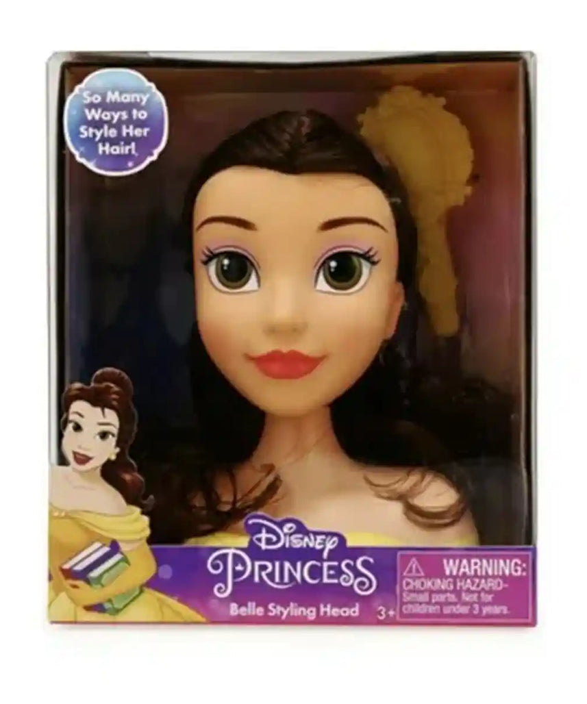 Disney Princess Ariel Mini Styling Head Toy, Pretend Hair Play Set with Accessories for Girls, Travel-Friendly, Ages 3+, Assorted