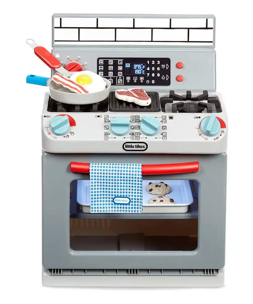 Little Tikes First Oven Interactive Play Kitchen, Realistic Lights & Sounds with 11 Accessories, Pretend Cooking Toy for Kids Ages 2+, Kitchen Playsets