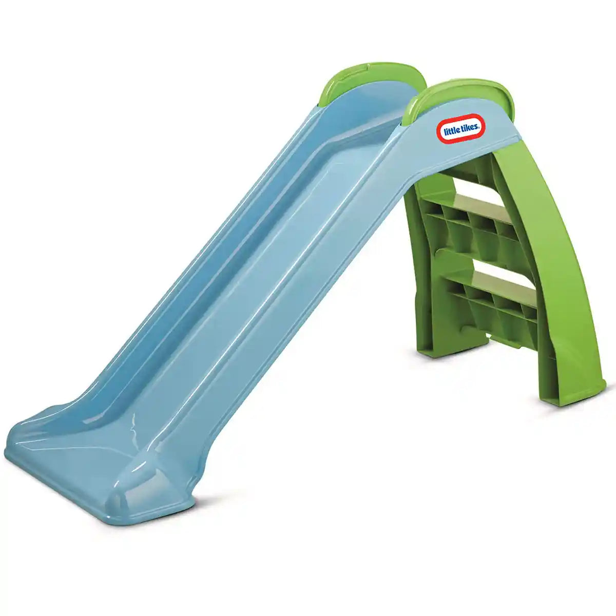 زحليقة ليتل تايكس الأولى - خضراء/زرقاء، زحليقة للأطفال الصغار للعب في الأماكن المغلقة والمفتوحة، تصميم آمن ومستقر، تعزز التوازن والتنسيق في اللياقة البدنية، للأعمار من 18 شهرًا إلى 5 سنوات