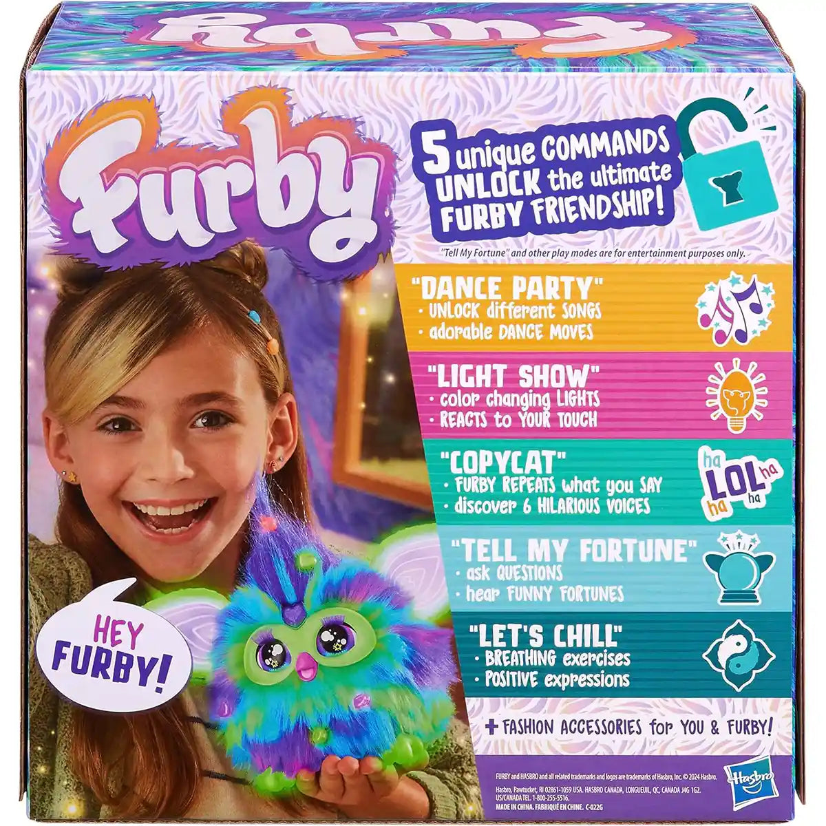 لعبة فوربي أورورا فوربيليس المحشوة التفاعلية، روبوت متحرك يعمل بالصوت، أكثر من 600 عبارة ونكتة وأغاني، 5 أوضاع لعب، خرز متوهج في الظلام، لعبة تفاعلية ناطقة للأطفال من سن 6 سنوات فما فوق