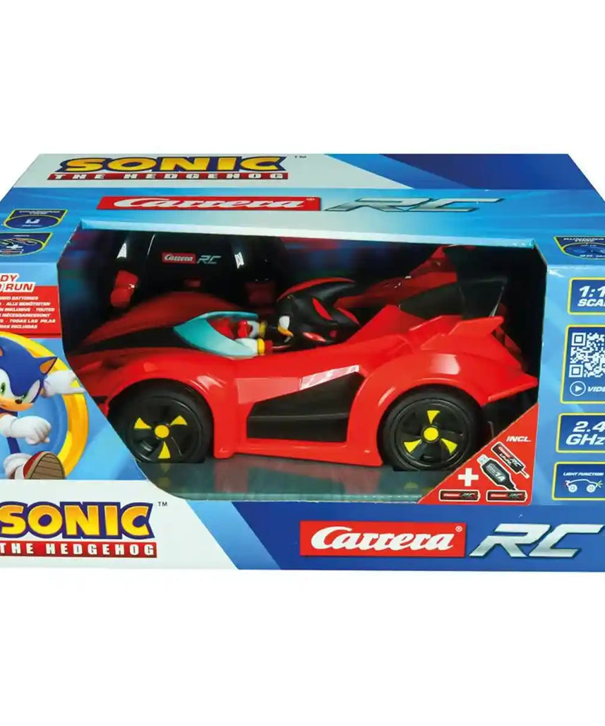 سيارة سونيك ريسينغ شادو من فريق RC، بمقياس 1:18، بتردد 2.4 جيجاهرتز، مزودة بمصابيح LED، وملصقات قابلة للتعديل، وهيكل متين، وسرعة عالية، ومرخصة رسميًا من SEGA، هدية للأطفال من عمر 6 سنوات فما فوق