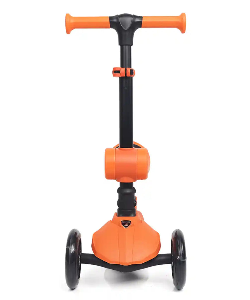 سكوتر لامبورغيني للأطفال ٢ في ١، عجلات مضيئة، قابل للطي، مقعد قابل للتعديل، لعبة ركوب للأطفال الصغار، ألوان متنوعة