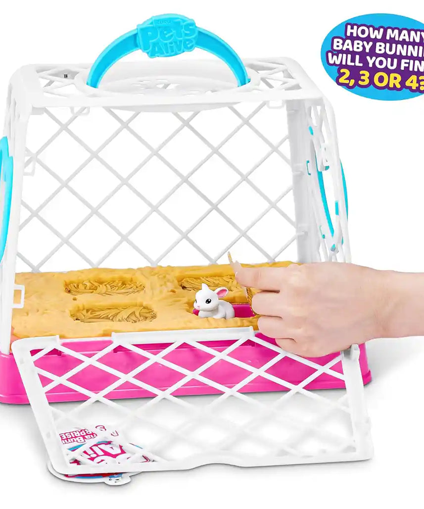 لعبة تفاعلية من Pets Alive Mama &amp; Baby Surprise - السلسلة 1: Mama Bunny مع أرانب صغيرة مخفية وأصوات وملحقات