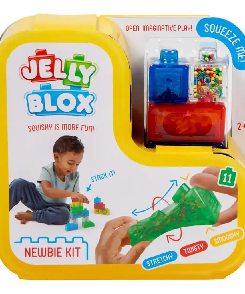 Jelly Blox Newbie KIT - Building Sets , Construction Building Set , Creative STEM Building Blocks for Kids , 24 Months+