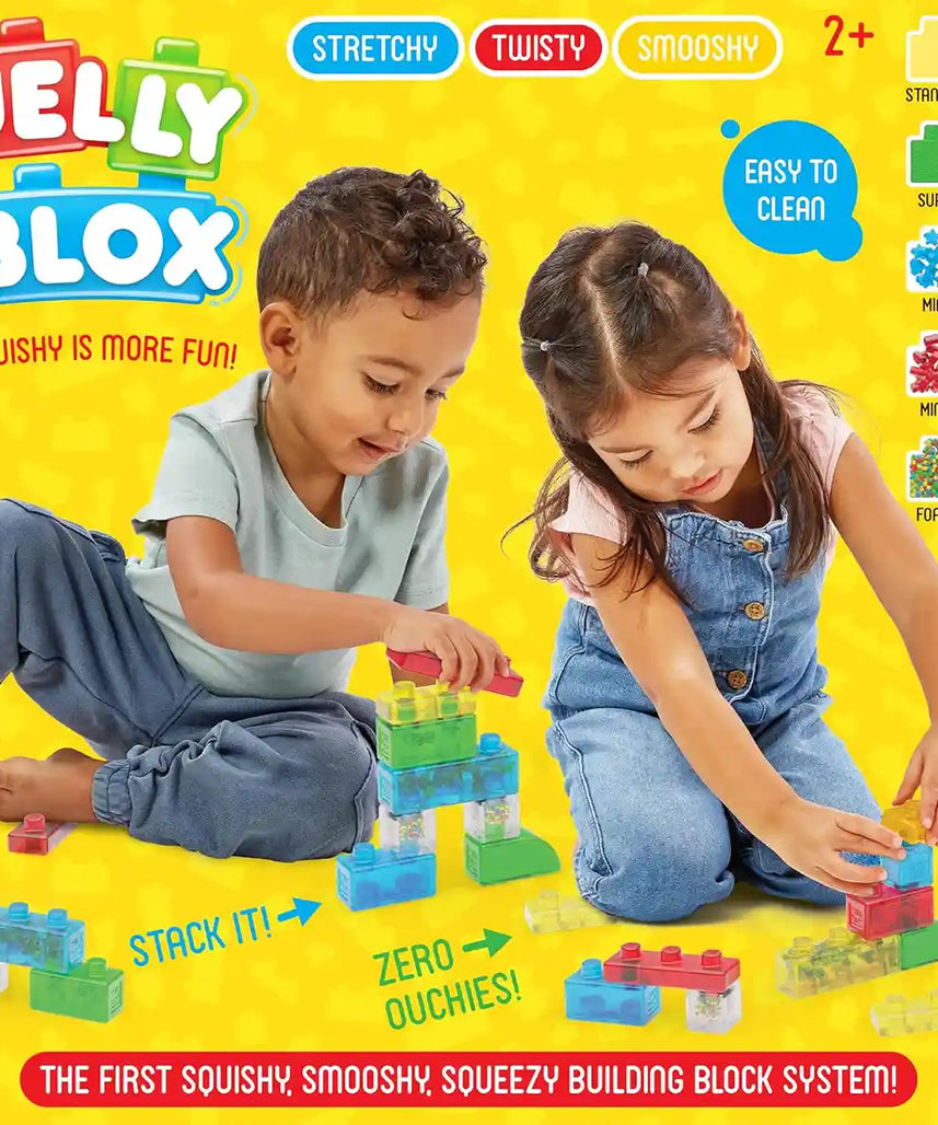 Jelly Blox Newbie KIT - Building Sets , Construction Building Set , Creative STEM Building Blocks for Kids , 24 Months+