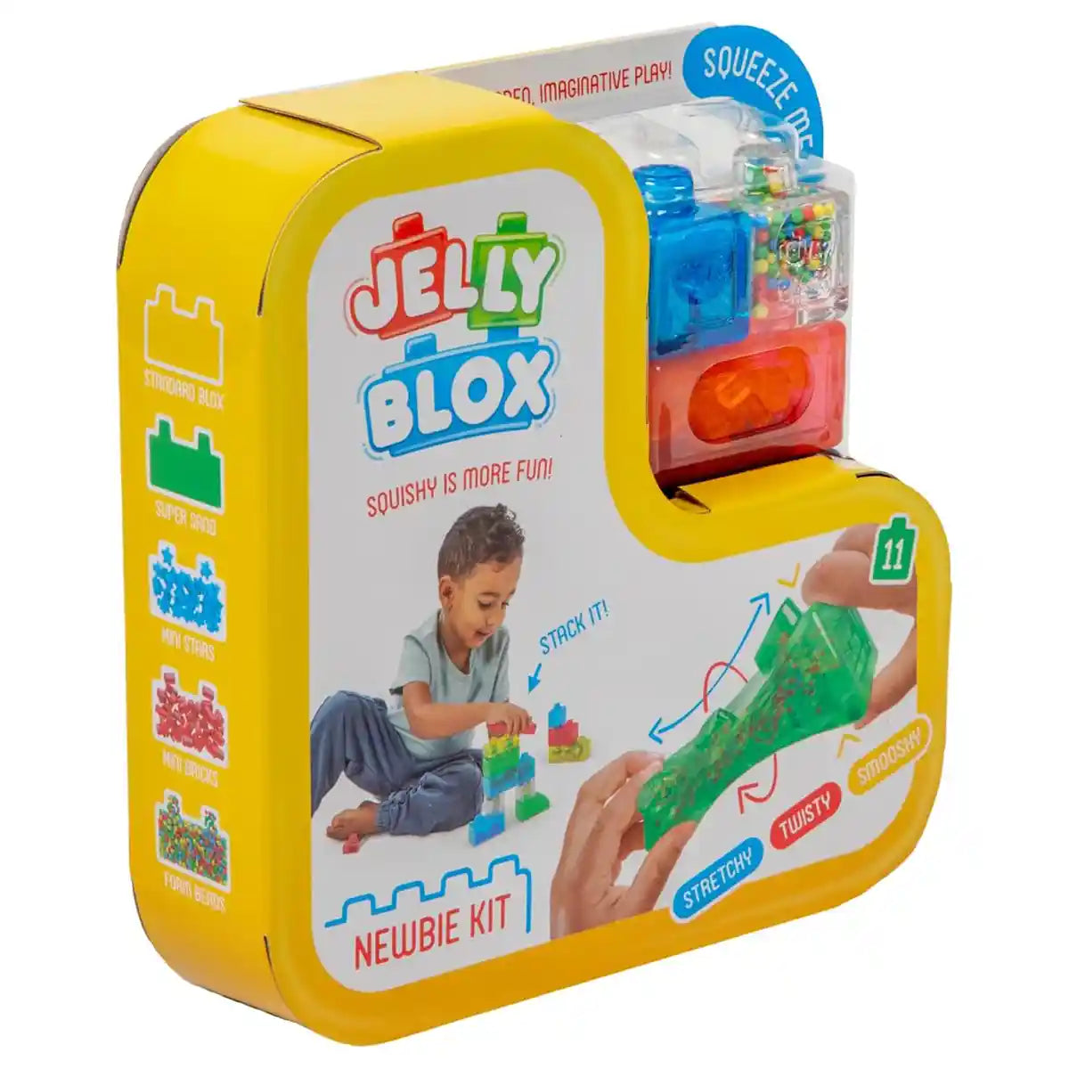 مجموعة جيلي بلوكس للمبتدئين - مجموعات بناء، مجموعة بناء، مكعبات بناء إبداعية STEM للأطفال، 24 شهرًا فأكثر