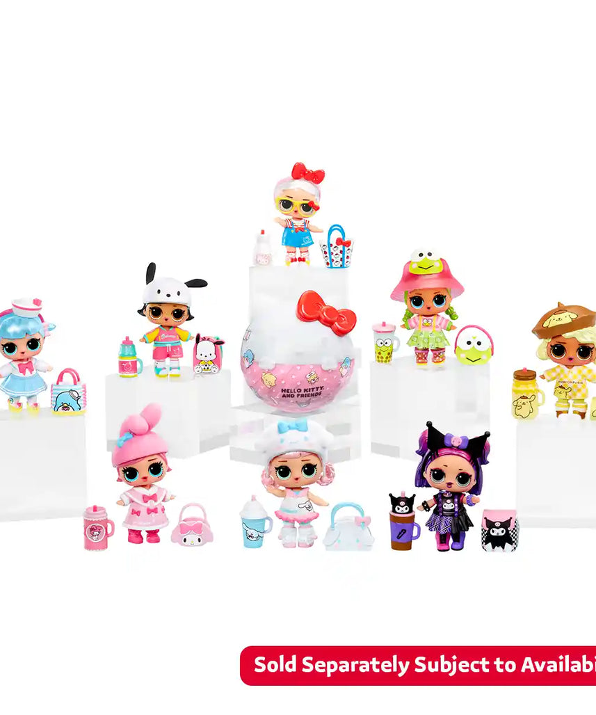 LOL Surprise Hello Kitty and Friends Tots Collectible Doll with 7 Surprises, Cute Unboxing Toy for Girls Ages 3 and Up