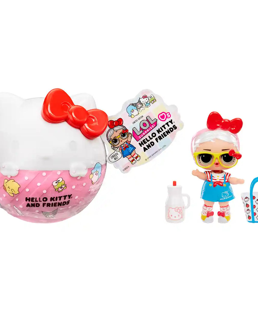 LOL Surprise Hello Kitty and Friends Tots Collectible Doll with 7 Surprises, Cute Unboxing Toy for Girls Ages 3 and Up