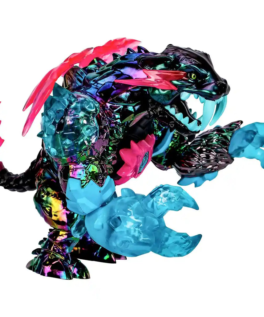 مجسم نيون بانثر من مستر بيست لاب W2، مقاس 6.5 بوصة مع 13 نقطة مفصلية، مطاردة غامضة نادرة، لعبة قابلة للتجميع للأطفال من سن 5 سنوات فما فوق