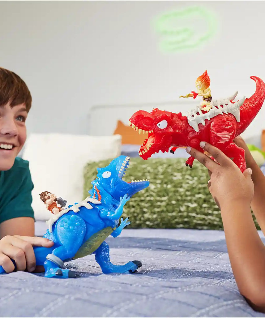 Smashers Dino Egg Hunt Fire Breathing Dinosaur Toy with Lights Sounds and 35 Surprises, Sand and Slime Excavation Kit for Boys and Girls Ages 3 and Up