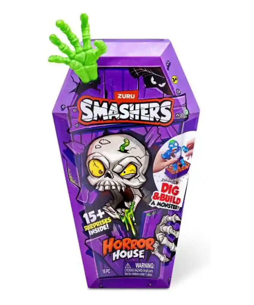 Zuru Smashers Horror House Series 1 Medium, Monster Building Kit, 15+ Surprises, Smash, Dig, Slime & Sand, Gross Collectible Toy, Kids Craft Playset, Gift Idea