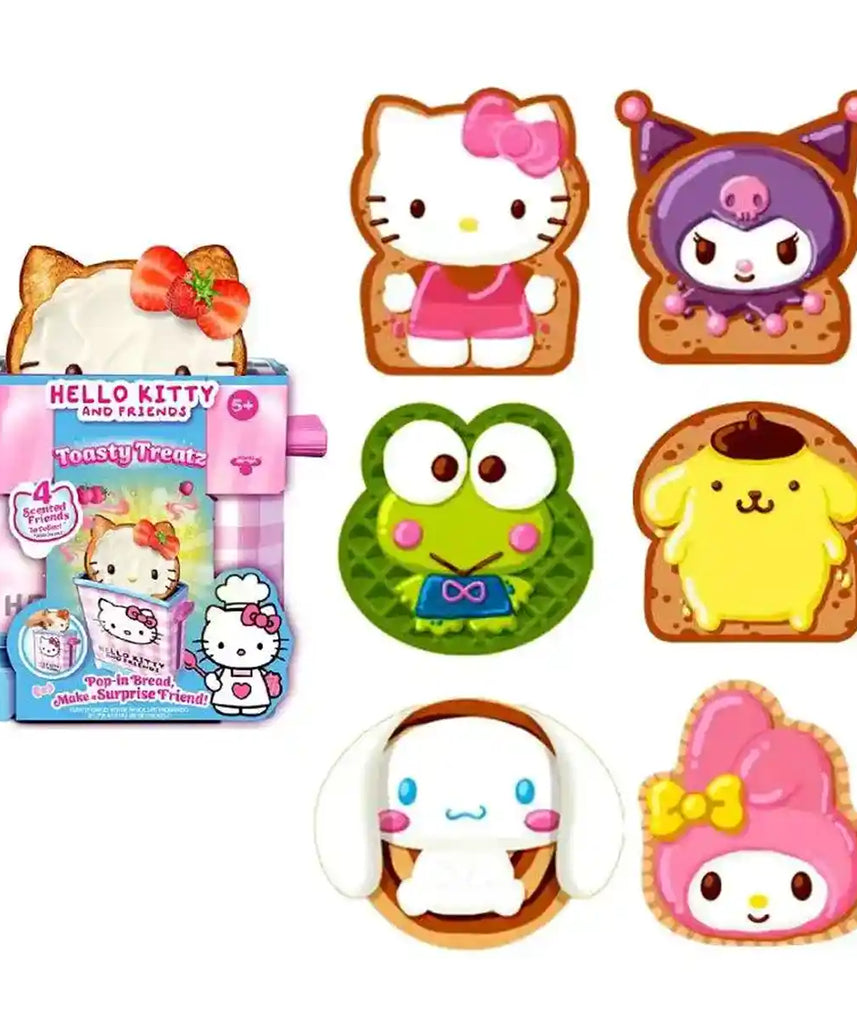 لعبة كوكيز ماكري القطيفة المحشوة برائحة مفاجأة توستي تريتز من هيلو كيتي وأصدقائها، قد يختلف الطراز، للأطفال من سن 5 سنوات فما فوق، شخصيات ألعاب تفاعلية من القطيفة