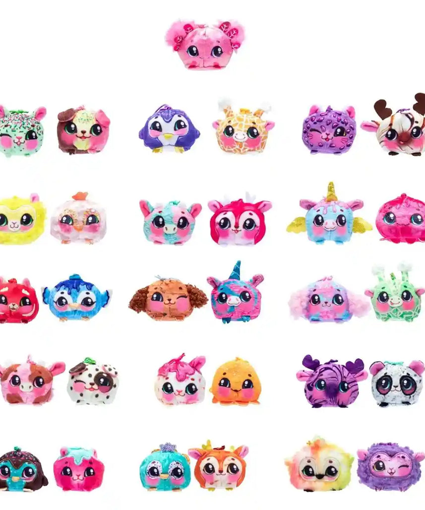 مجموعة كوكيز ماكري يام يمز المزدوجة من ألعاب القطيفة المعطرة المفاجئة، حيوانات أليفة تفاعلية على شكل مخروط آيس كريم، قد تختلف التصاميم، للأطفال من سن 5 سنوات فما فوق، شخصيات ألعاب تفاعلية من القطيفة