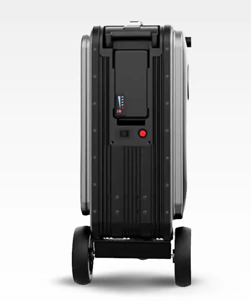 حقيبة سكوتر كهربائية Airwheel SE3S، فضية اللون، سعة 20 لترًا، مزودة بمحرك ذكي، مع بطارية قابلة للإزالة معتمدة من شركة الطيران، وخاصية بنك الطاقة، وسرعة 13 كم/ساعة