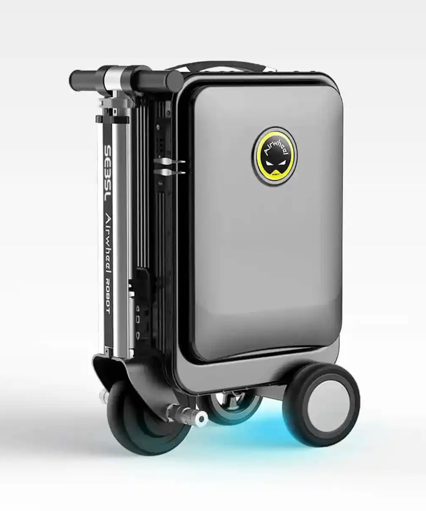 حقيبة سكوتر كهربائية Airwheel SE3SL، سوداء، خفيفة الوزن، 20 لترًا، مزودة بمحرك وبطارية قابلة للإزالة، ووظيفة بنك الطاقة، ومدى يصل إلى 10 كم