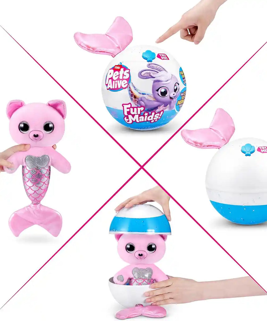 سلسلة فورميدز الأولى من بيتس ألايف، دمية حورية البحر التفاعلية المحشوة مع أكثر من ١٠ مفاجآت، كبسولة كرة ثلجية قابلة للاهتزاز، دمية داتزي ستارليت المحشوة، مناسبة للأعمار من ٣ سنوات فما فوق، حيوانات محشوة وألعاب قطيفة