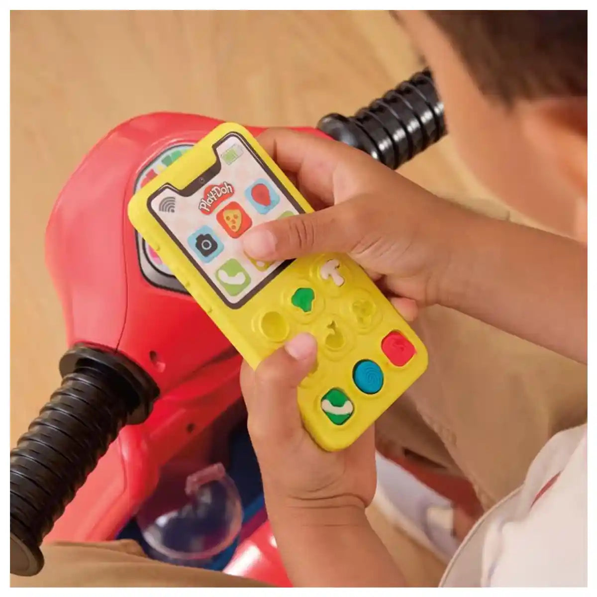 مجموعة لعب سكوتر توصيل البيتزا من بلاي دوه - فنون العجين والرمل، لعبة أطفال عالية الجودة، متينة وتعليمية، مناسبة للأطفال من عمر 10 أشهر فما فوق