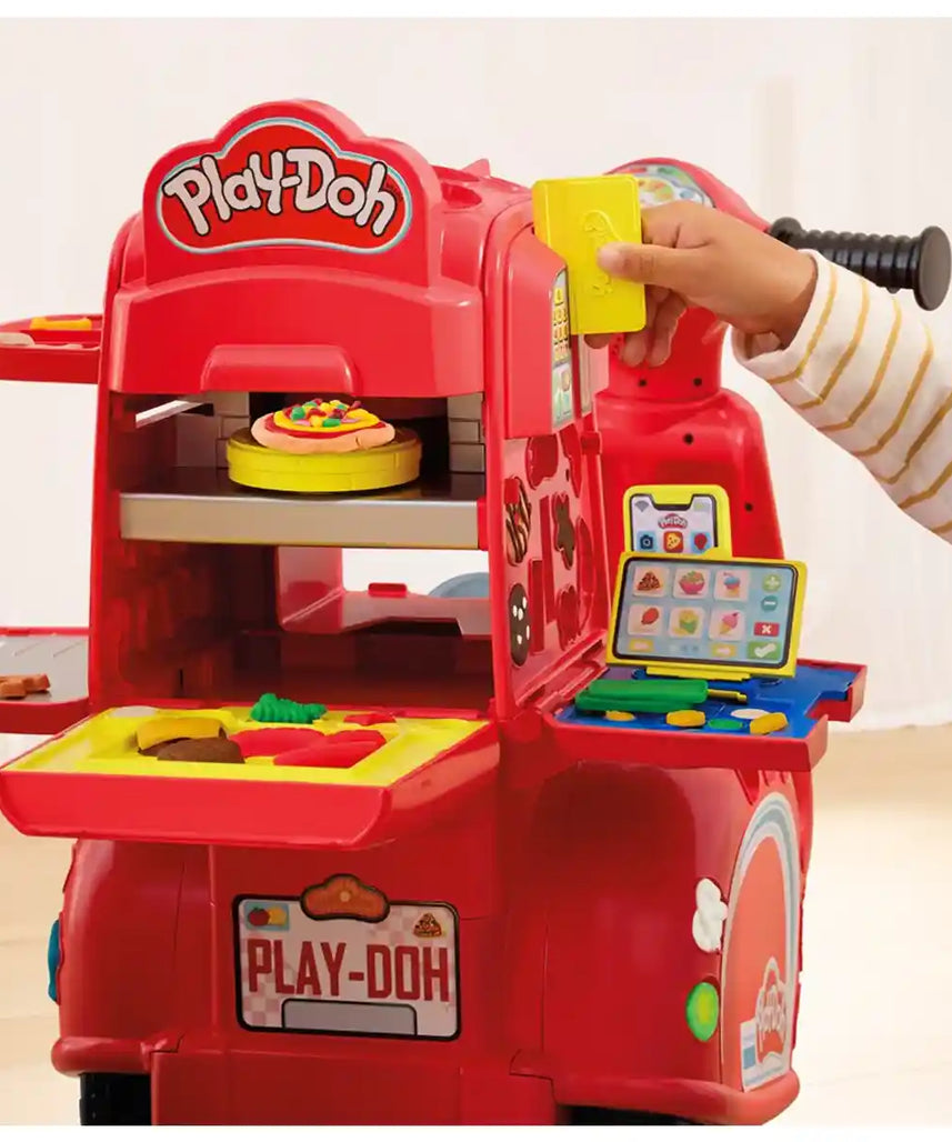 مجموعة لعب سكوتر توصيل البيتزا من بلاي دوه - فنون العجين والرمل، لعبة أطفال عالية الجودة، متينة وتعليمية، مناسبة للأطفال من عمر 10 أشهر فما فوق