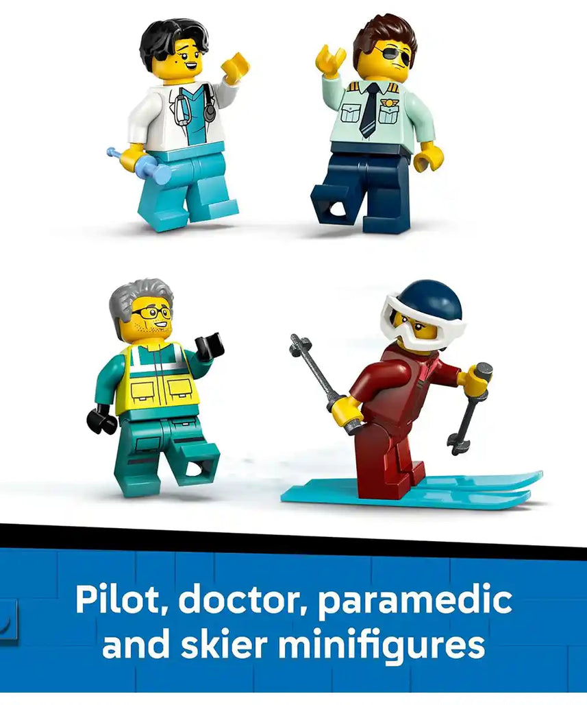 ليجو سيتي 60465 طائرة إسعاف جوية للطوارئ V29 - ليجو، مجموعة بناء متوافقة مع ليجو، بناء إبداعي ولعب أدوار، 3 سنوات فأكثر
