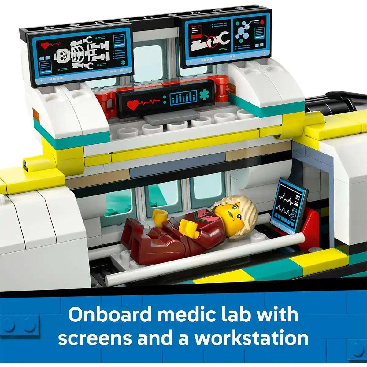ليجو سيتي 60465 طائرة إسعاف جوية للطوارئ V29 - ليجو، مجموعة بناء متوافقة مع ليجو، بناء إبداعي ولعب أدوار، 3 سنوات فأكثر