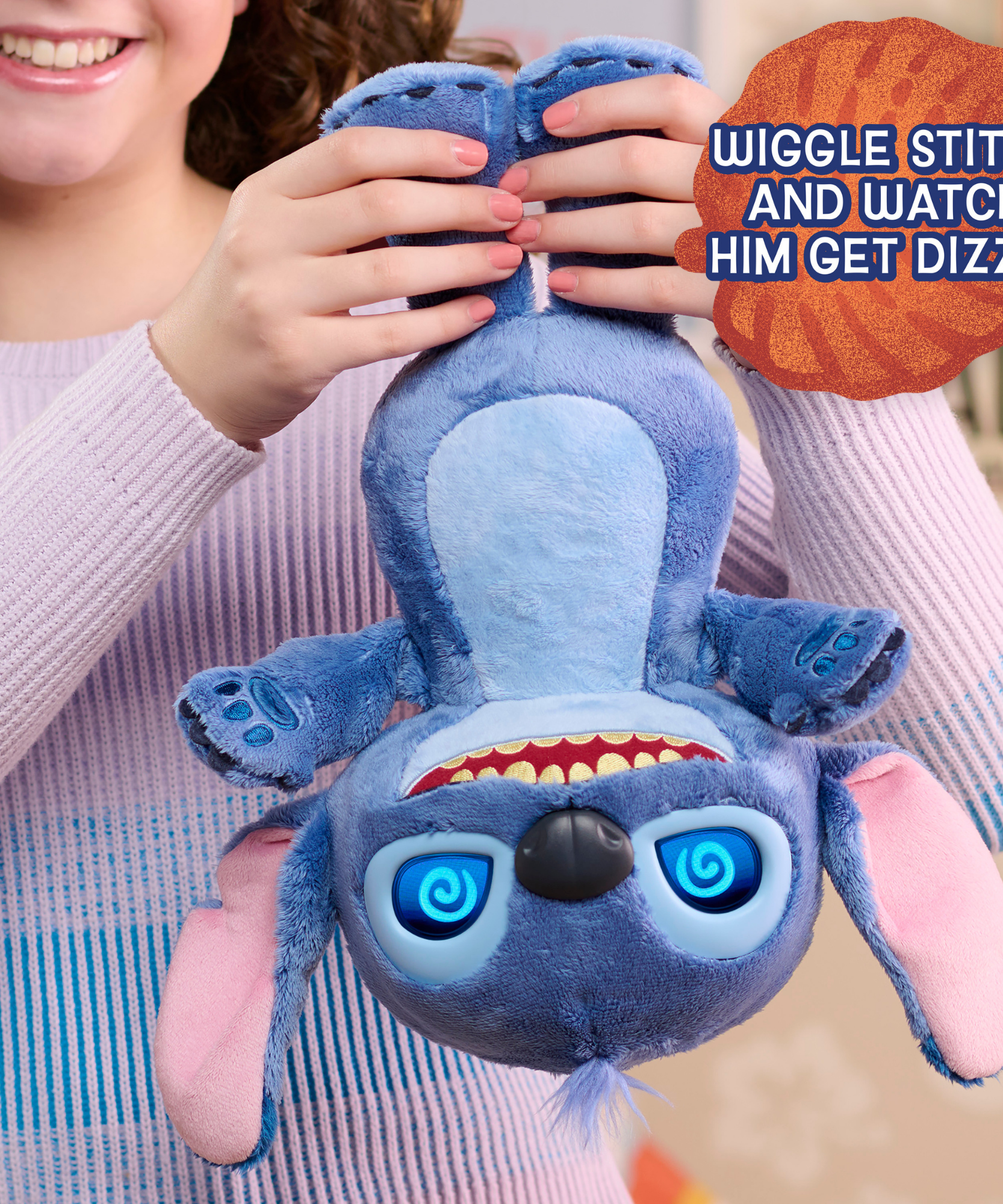 Disney Lilo & Stitch 14" Inch (35 cm) Interactive Plush with 50+ Sounds & Phrases, Soft and Cuddly Huggable Stuffed Alien Animal Kids Toy, Officially Licensed By Just Play, for Boys and Girls 2 Y+