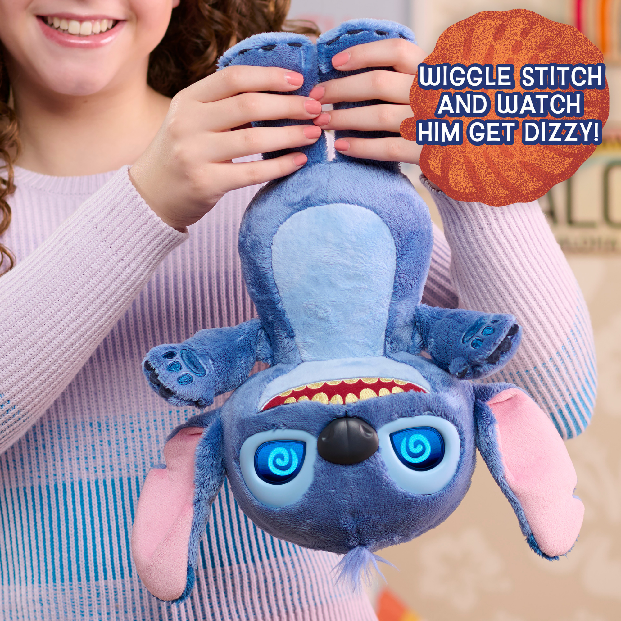 Disney Lilo & Stitch 14" Inch (35 cm) Interactive Plush with 50+ Sounds & Phrases, Soft and Cuddly Huggable Stuffed Alien Animal Kids Toy, Officially Licensed By Just Play, for Boys and Girls 2 Y+