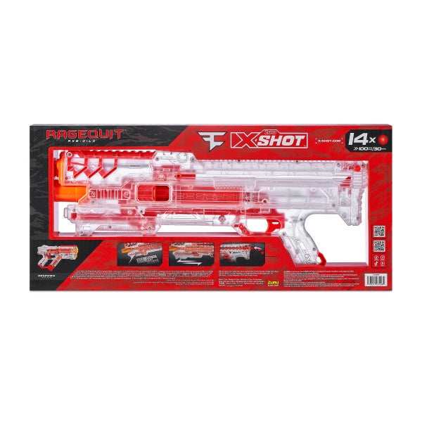 X Shot FAZE Chaos Ragequit Blaster, Ultimate Foam Ball Blaster for Boys, Age 14+