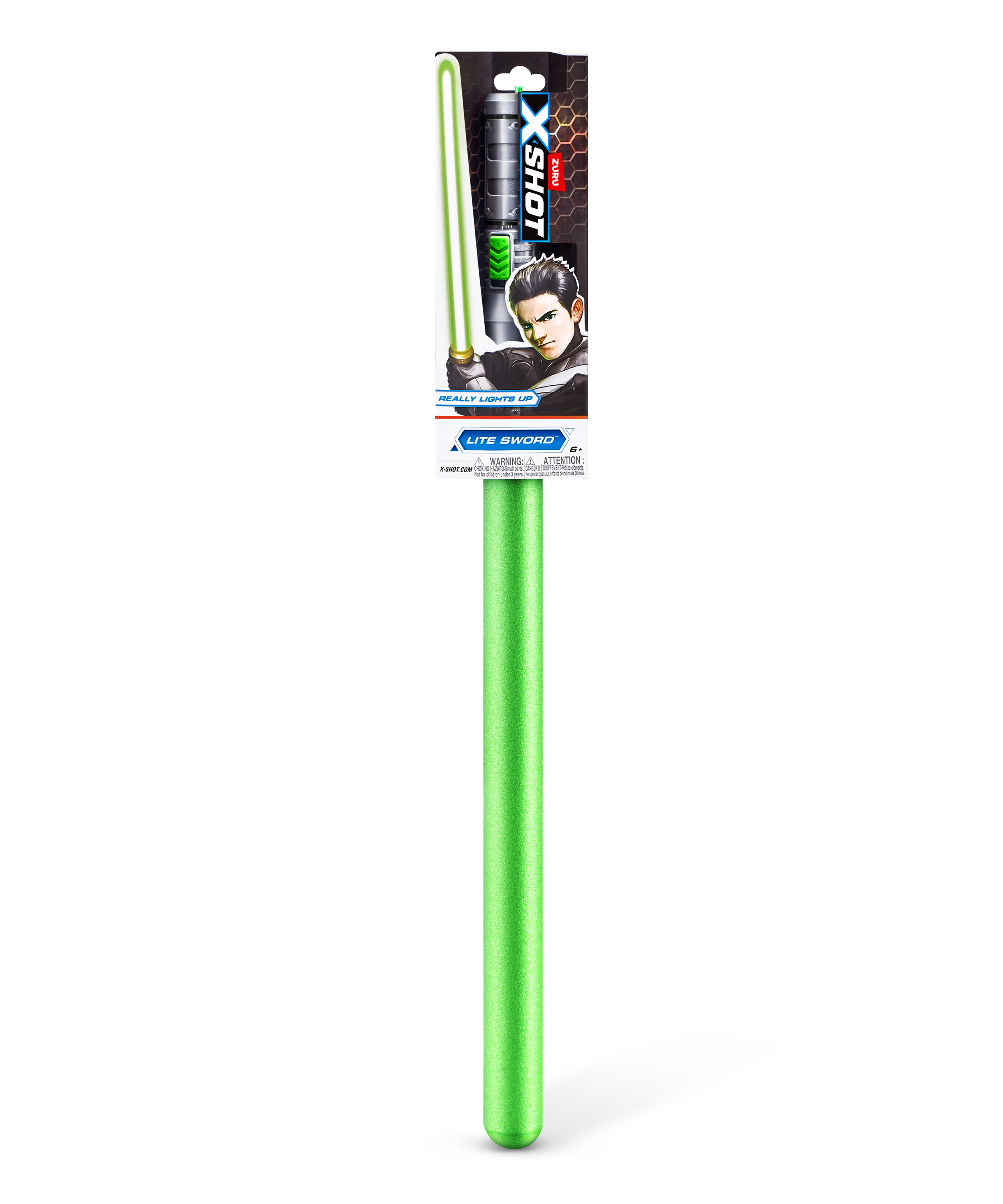 X-Shot Excel Lite Sword, LED Light-Up Foam Sword for Boys and Girls, Age 6+, Space Battle Toy