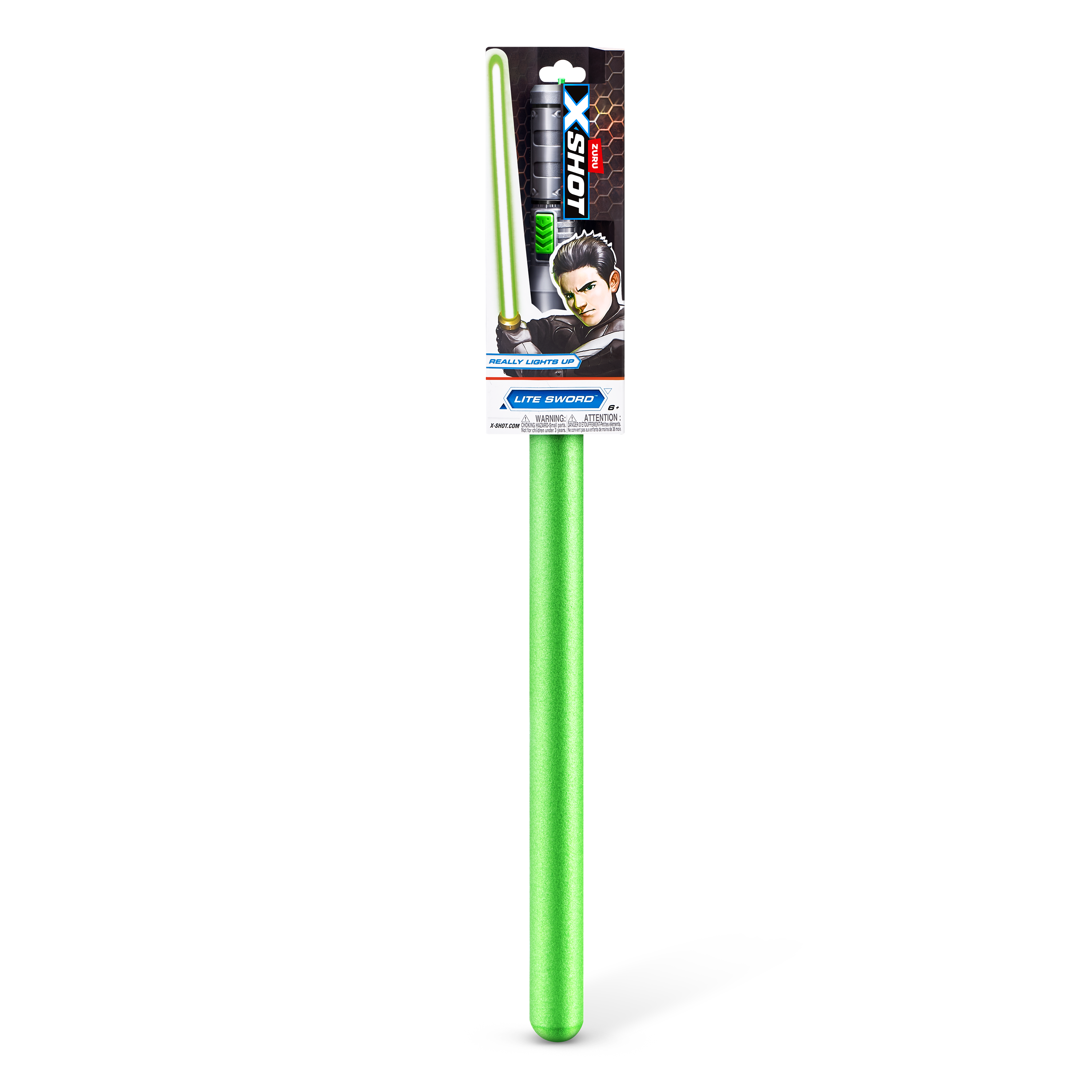 X-Shot Excel Lite Sword, LED Light-Up Foam Sword for Boys and Girls, Age 6+, Space Battle Toy