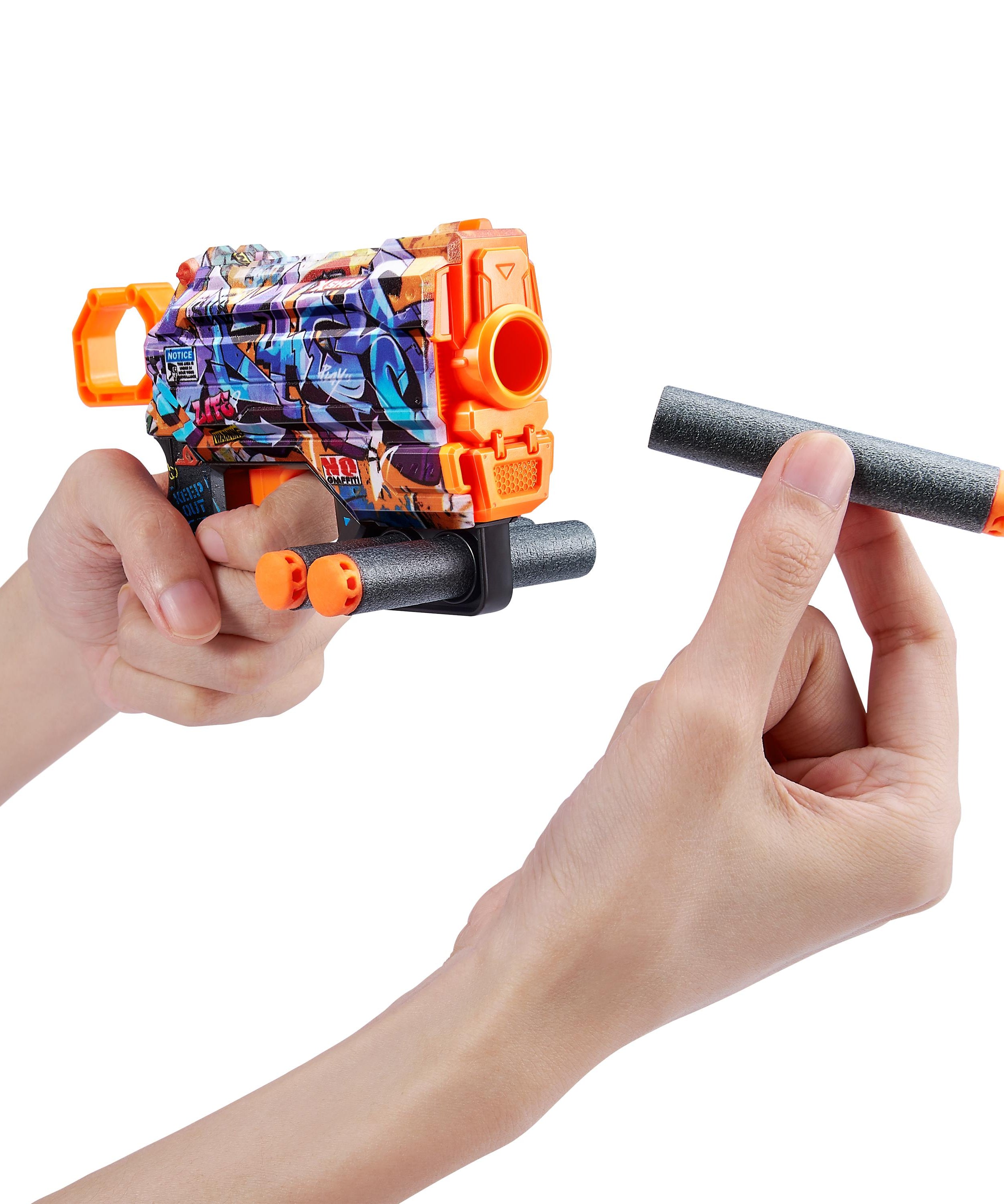 X Shot Skins Menace Blaster, Compact Foam Dart Gun for Boys, Age 8+