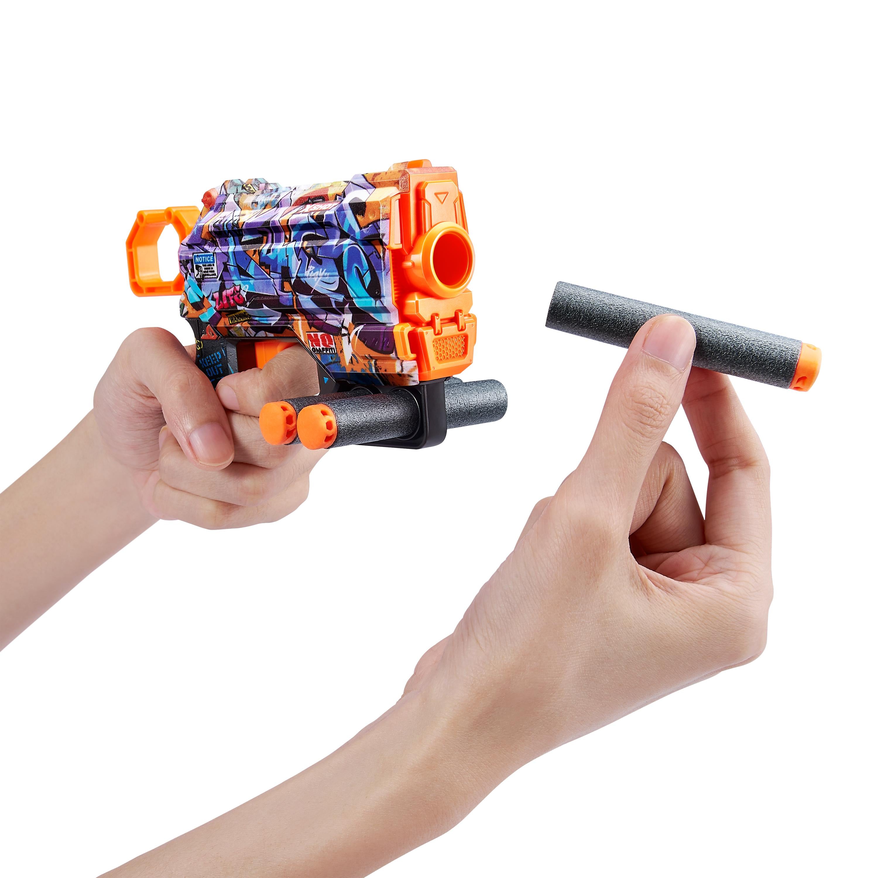 X Shot Skins Menace Blaster, Compact Foam Dart Gun for Boys, Age 8+
