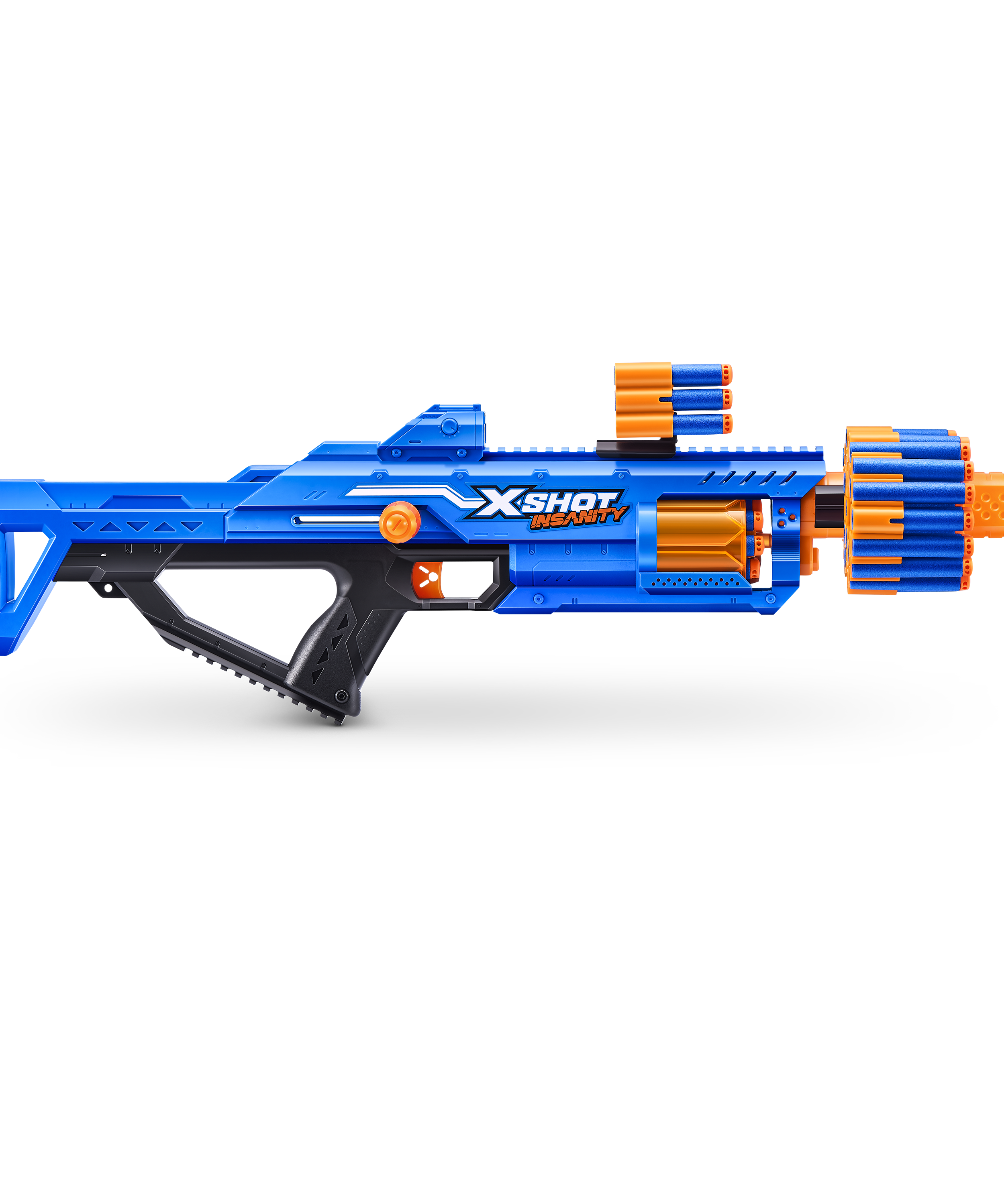 XShot Insanity Double Berzerko Blaster Pack, 8-Shot Dart Gun with 96 Foam Darts, Modular Storage, Rapid-Fire Toy Blaster for Kids Outdoor Action, Pack of 2