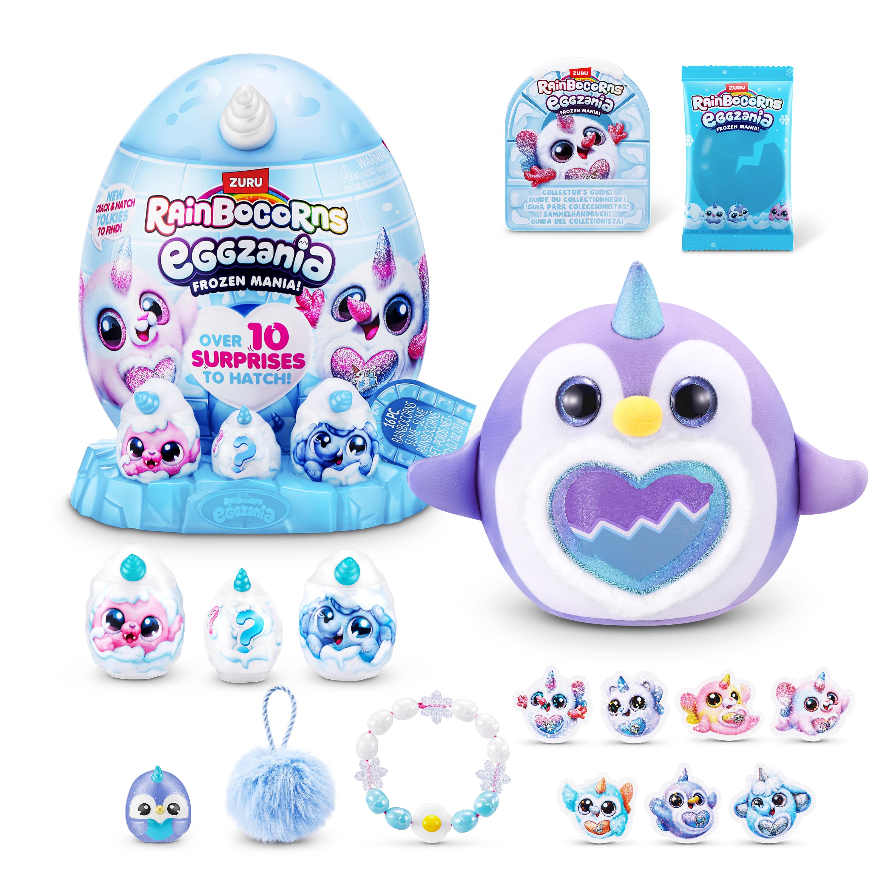 Rainbocorns Eggzania Frozen Mania Plush, Surprise Toy for Girls, Age 3+