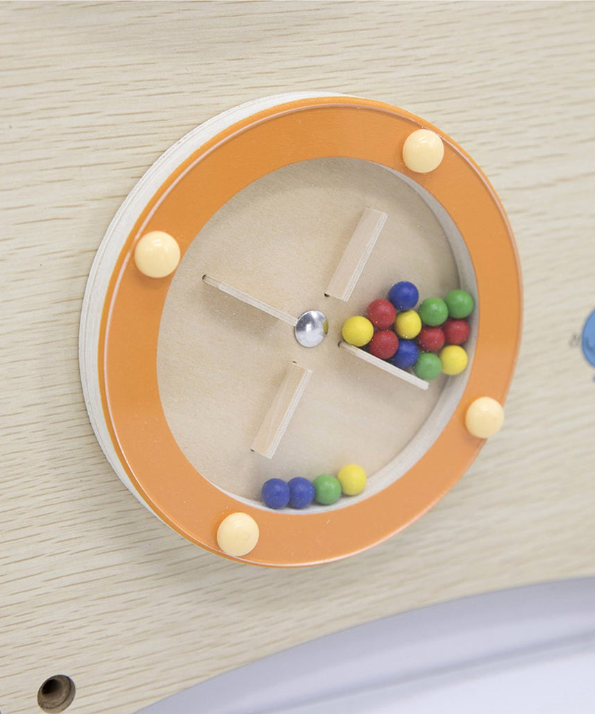 VIGA Toys Wall Activity Board Circle Arc, 162 cm Diameter, Wooden Sensory Play Panel, 18 Months+